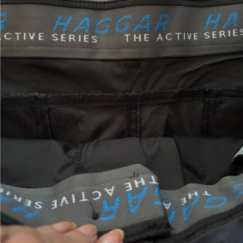 Men's Haggar Active Flex Pants Color- Lead Sz 38x29 NWT - Picture 5 of 9